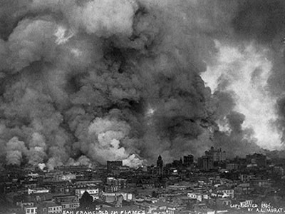 After the earthquake, San Francisco faced even more devastation as fire spread across the city.